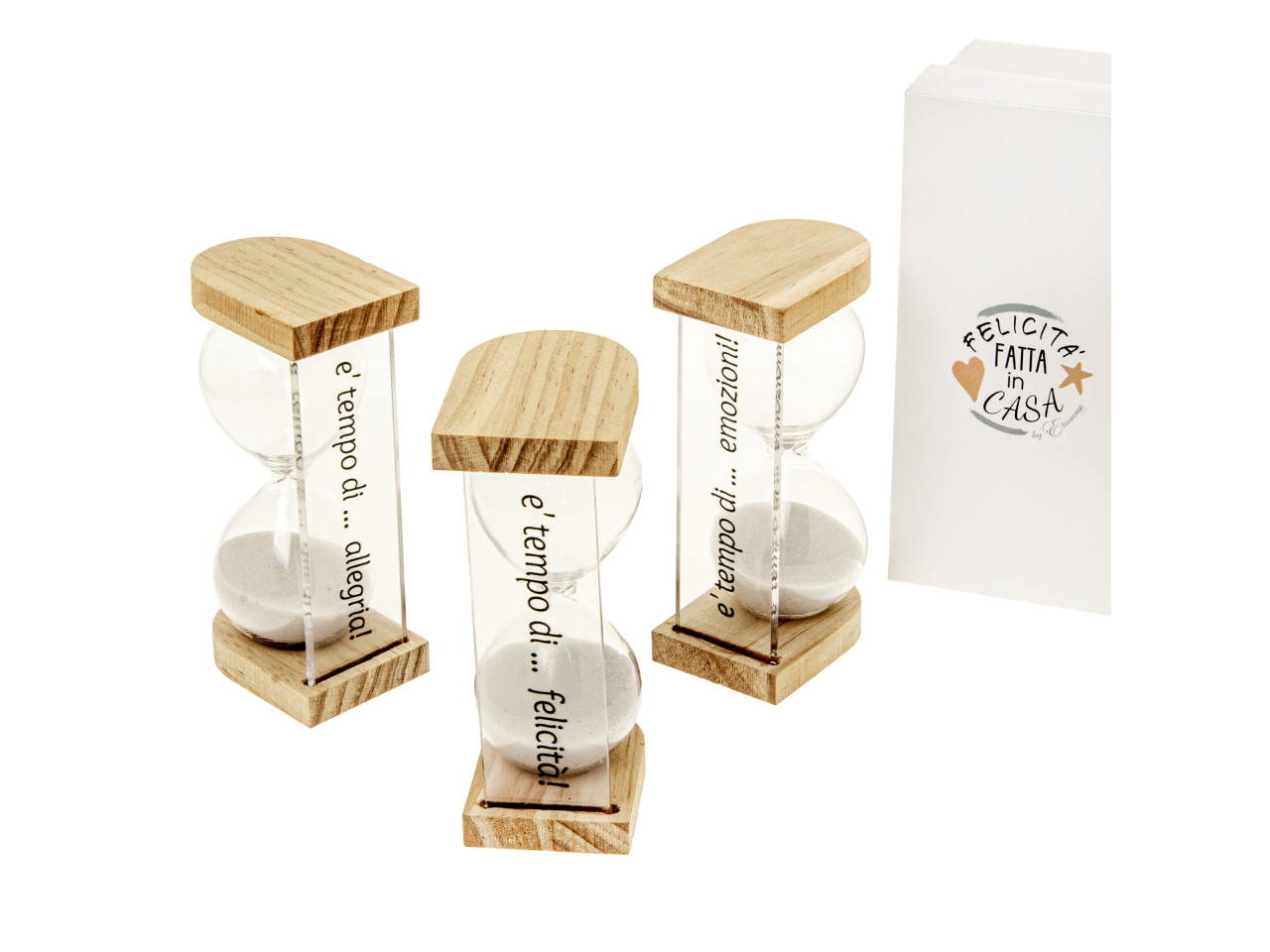 PLEXI CLESSIDRA H.11,5 C/BOX S/3 07A114