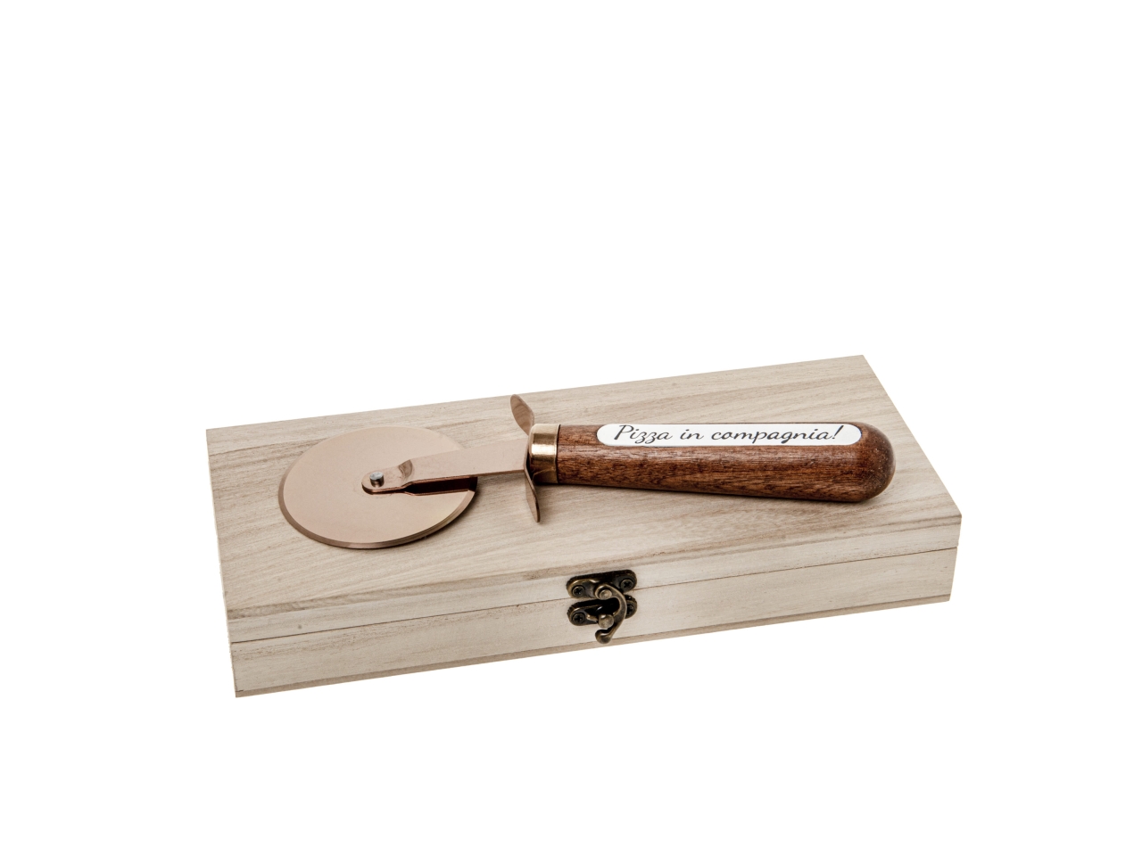 BRONZE TAGLIAPIZZA CM20 WOOD BOX 12A114
