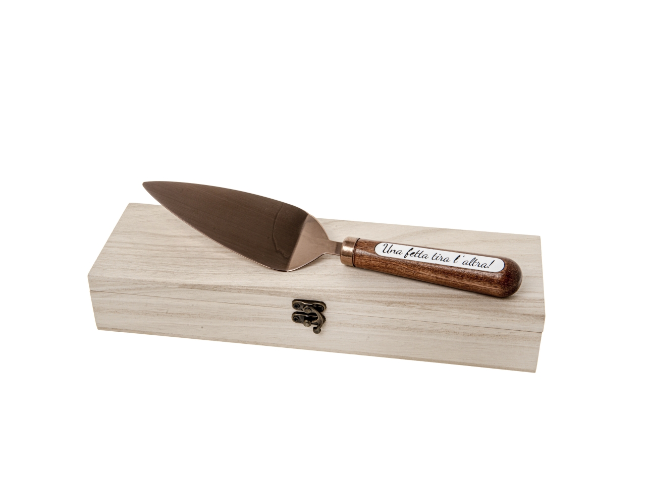 BRONZE PALETTA CM.27 IN WOOD BOX 12A117