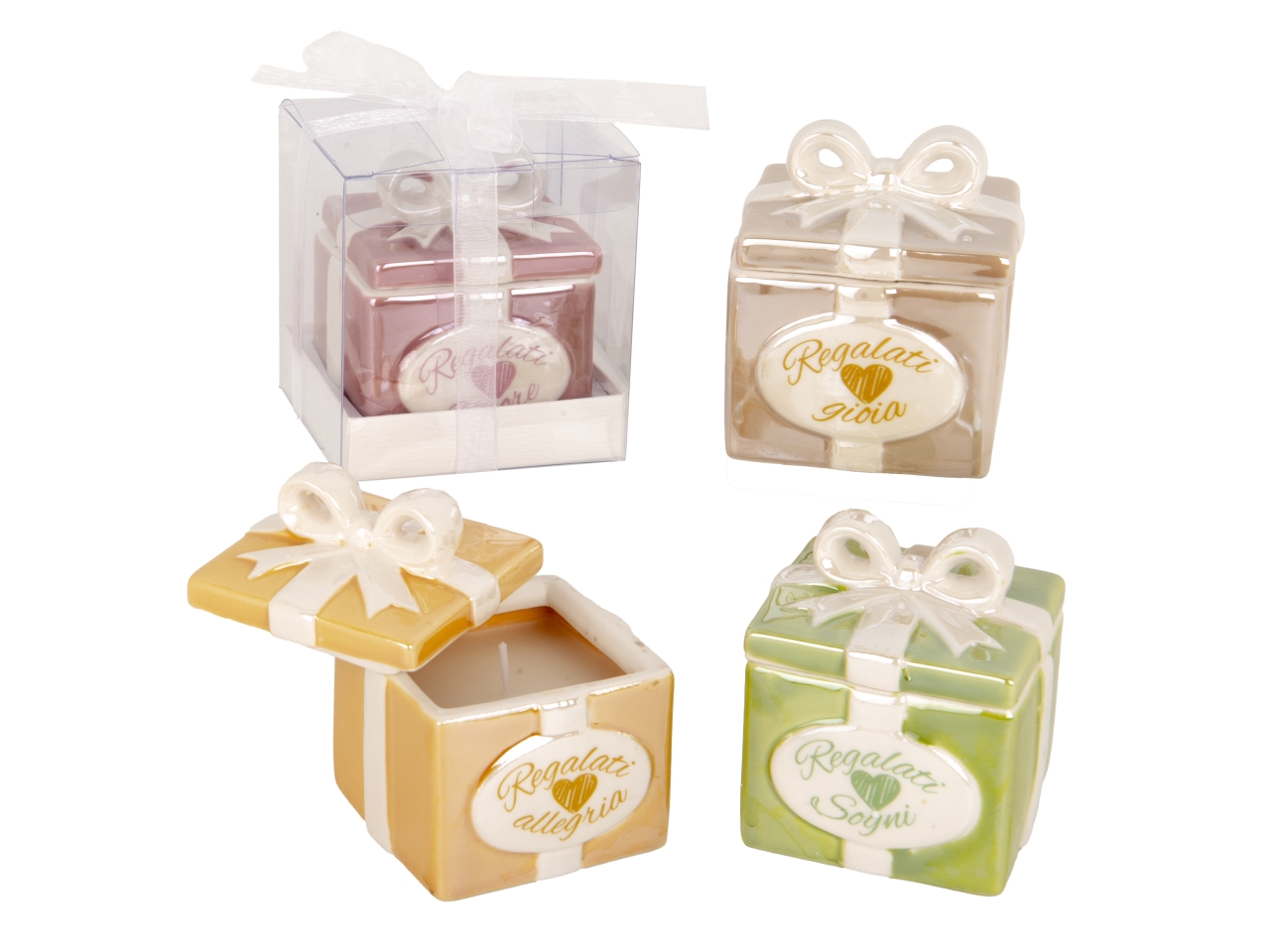 GIFT CANDELA 7X7XH.8CM 4 ASS 02A272 GIFT CANDELA 7X7XH.8CM 4 ASS 02A272
