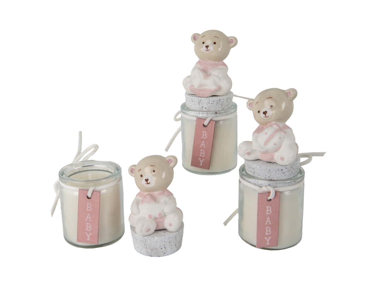 BIB CANDELA ROSA H.11CM 3 ASS 03A046 BIB CANDELA ROSA H.11CM 3 ASS 03A046