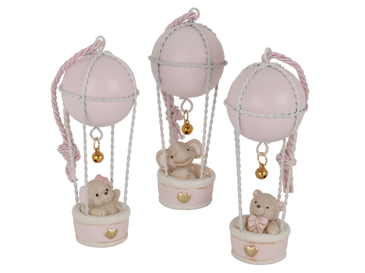 MONGOLFIERA ROSA H.12CM 3 ASS 04A414