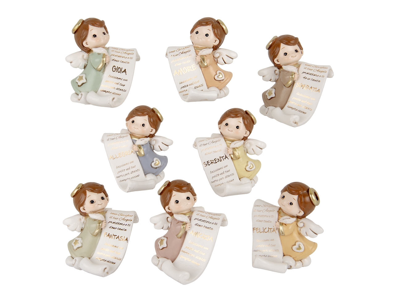 SERAFINO ANGELO H.9CM 8 ASS 04A458 SERAFINO ANGELO H.9CM 8 ASS 04A458