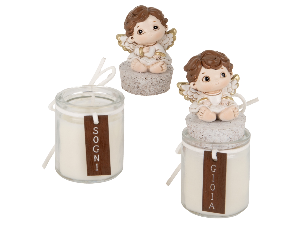 PUNTINO ANGELO CANDELA 10CM 2ASS 04A461