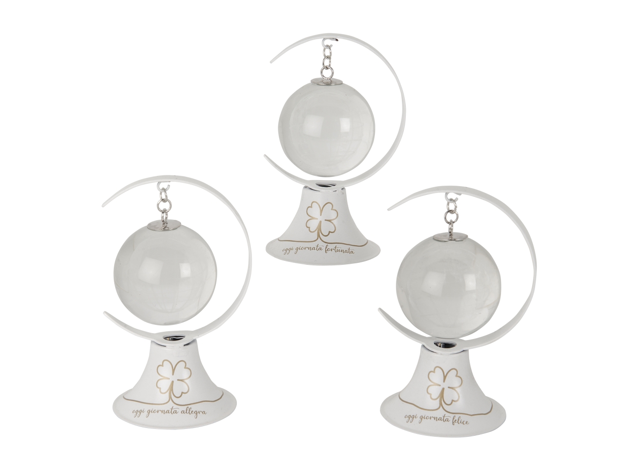 QUADRIFOGLIO MONDO LED 12CM 3ASS 07A160