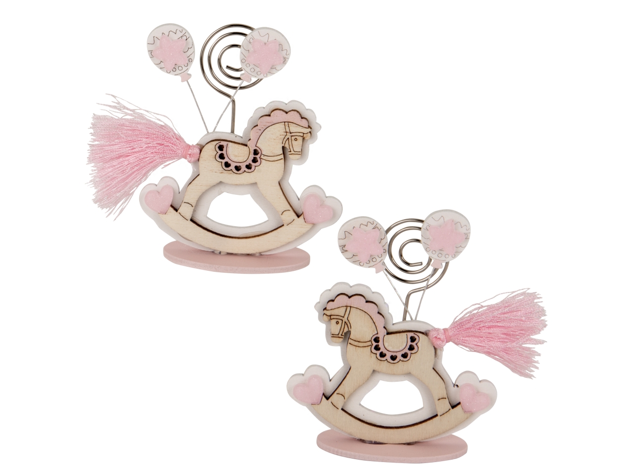 CAVALLINO CLIP ROSA 8CM 2 ASS SC730