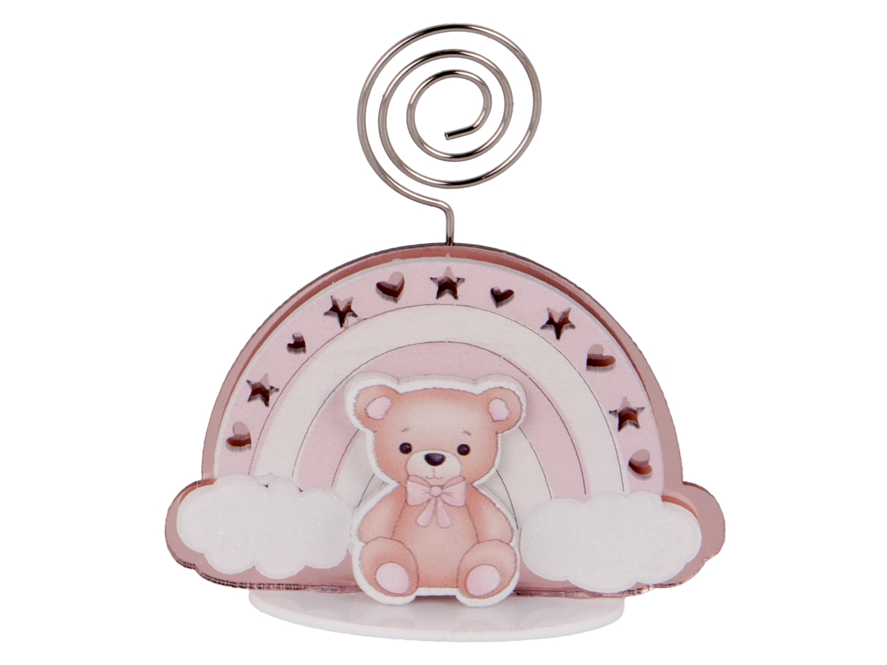 BALENO CLIP ORSO ROSA 7CM SC734