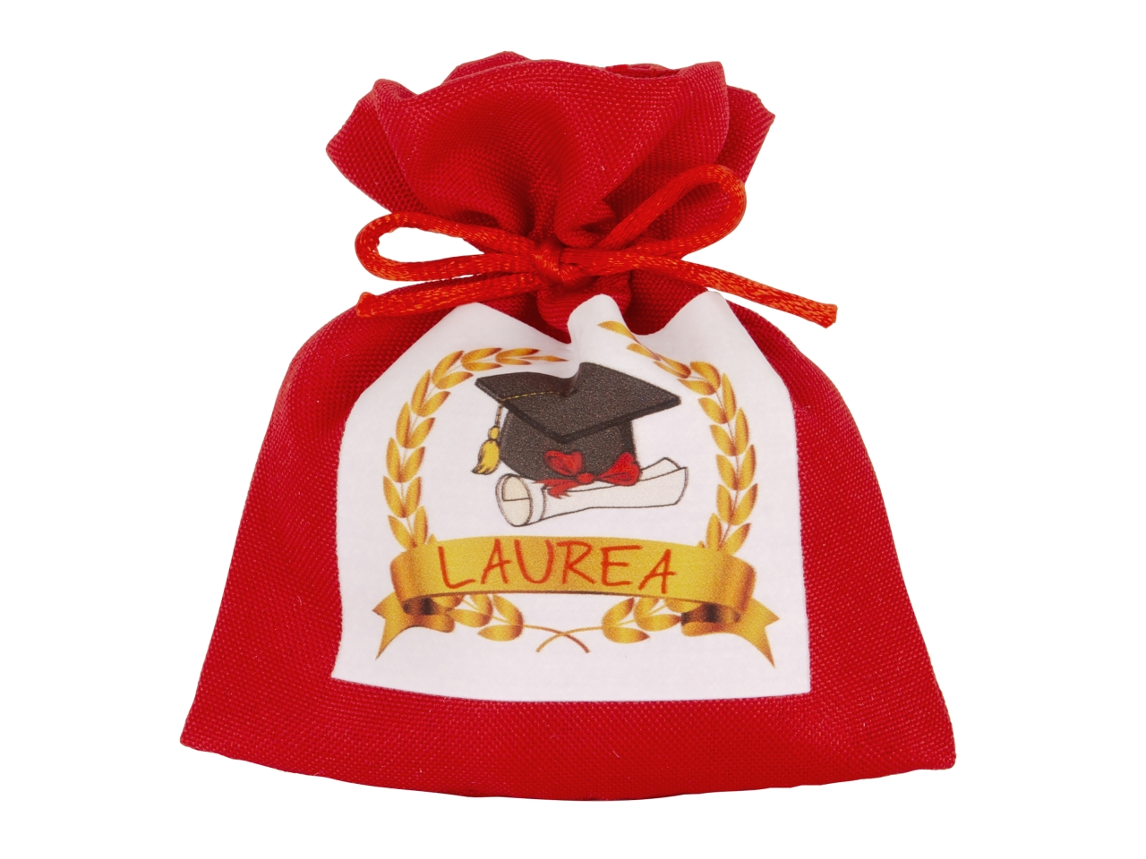 CORDA LAUREA BAG 12CM ROSSO C2844