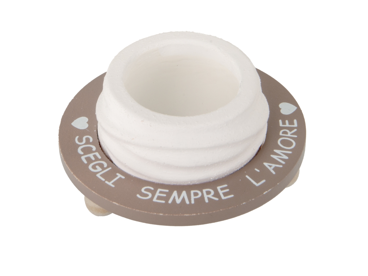 ROUND PORTAPIANTA 13X7CM BIANCO 02A347 ROUND PORTAPIANTA 13X7CM BIANCO 02A347