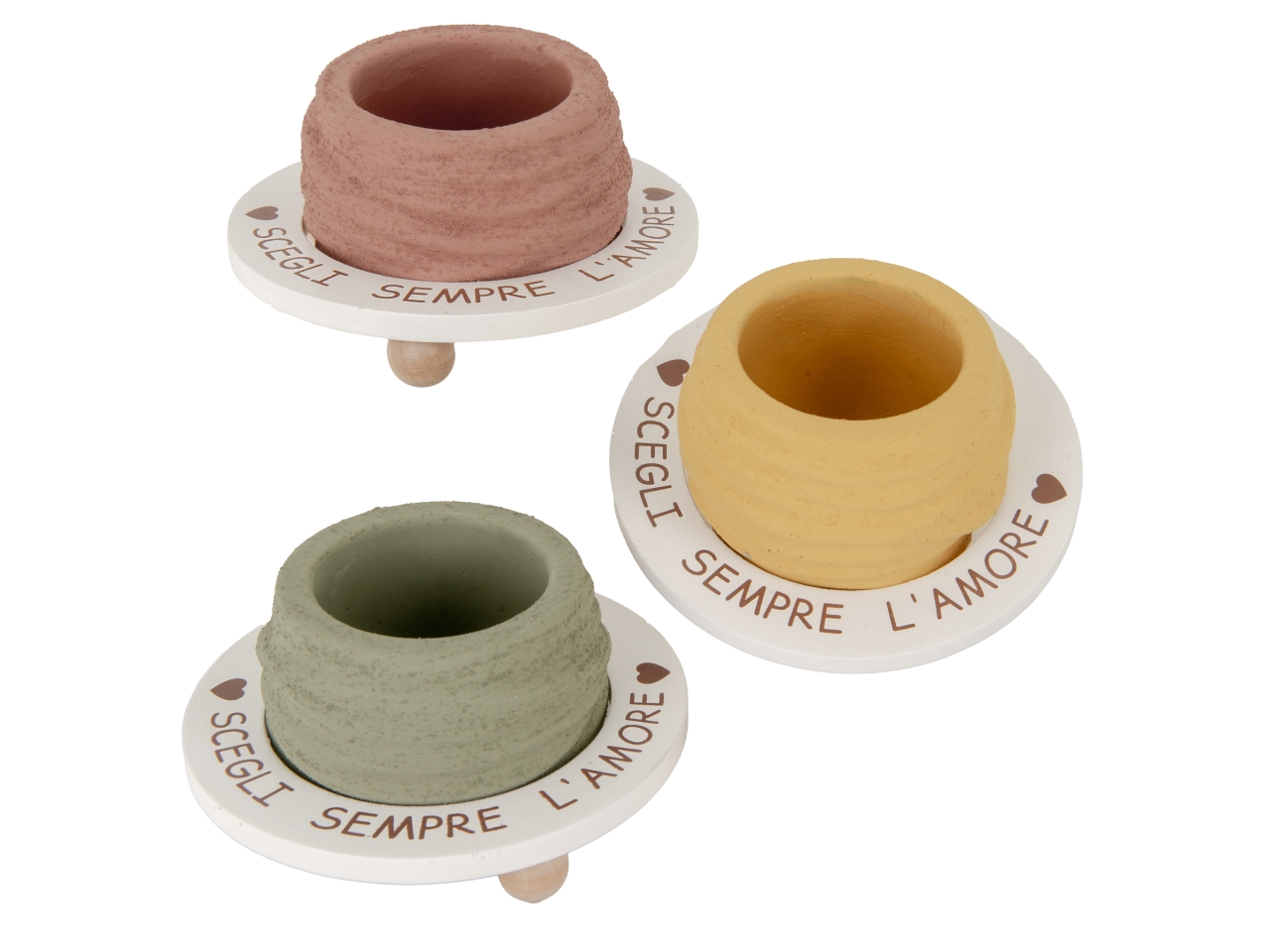 ROUND PORTAPIANTA 13X7CM 3 ASS 02A349 ROUND PORTAPIANTA 13X7CM 3 ASS 02A349