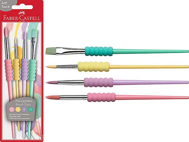 PENNELLI C/IMPUGNATURA ERGONOMICA 4pz 4