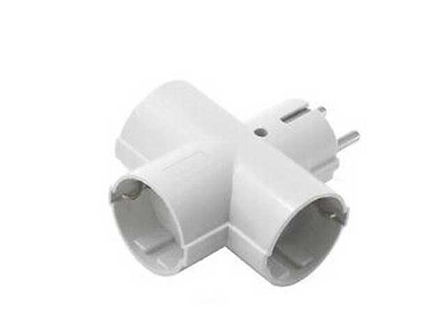 ADATTATORE TRIPLO SCHUKO 8030