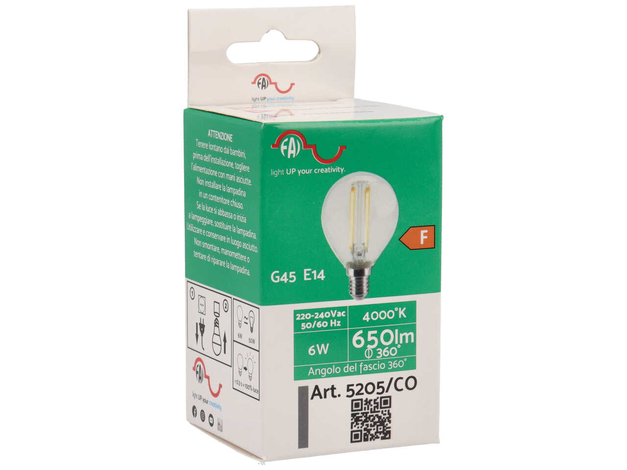 LAMPADA LED 6W E14 – BIANCO 5205/CO