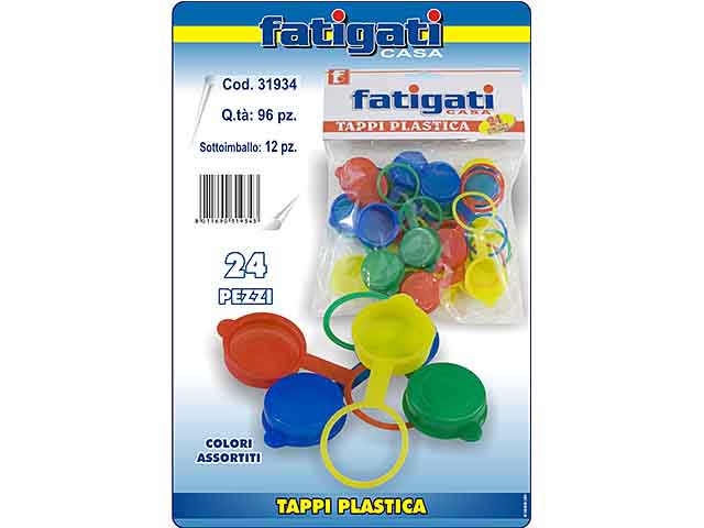 TAPPI PLASTICA 24pz 31934