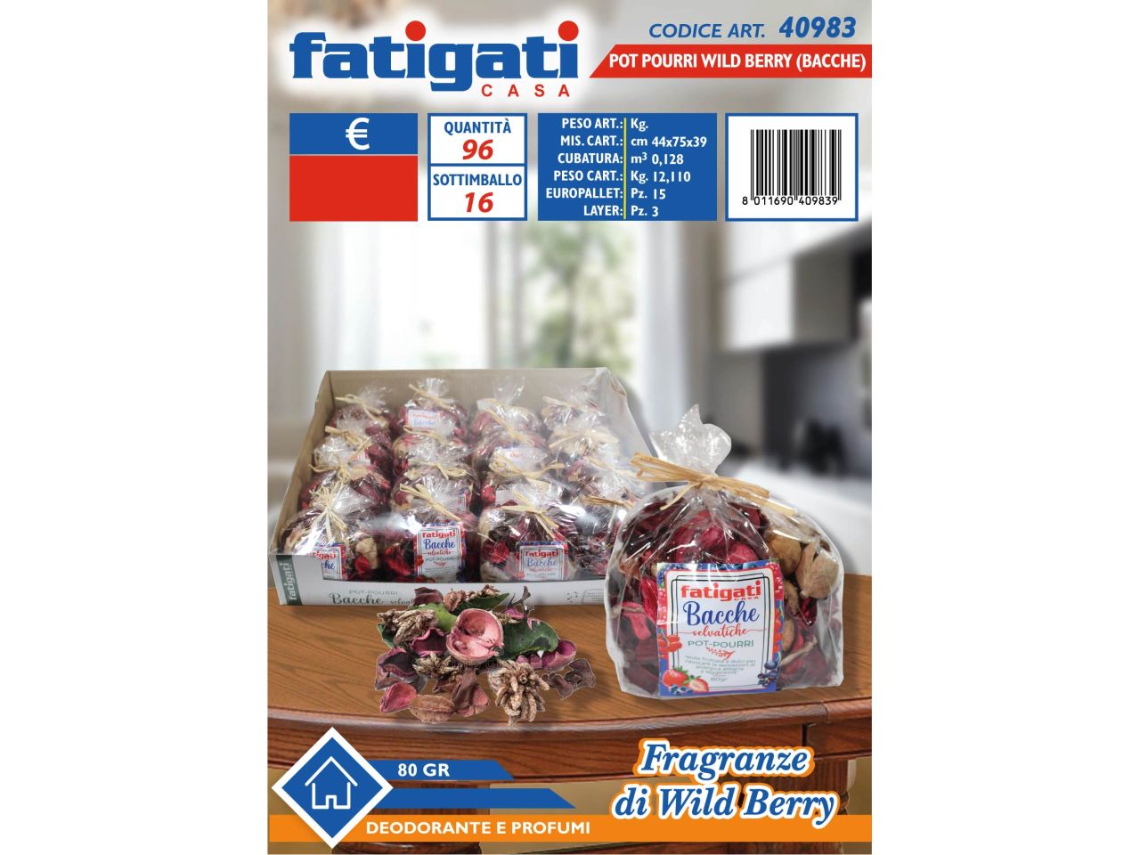 POTPOURRI WILD BERRY 80GR