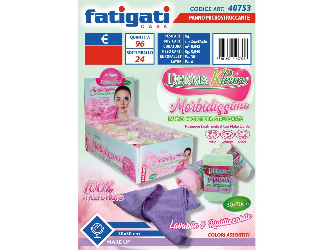 DERMAKLEANS PANNO MICROSTRUCCANTE 30X3