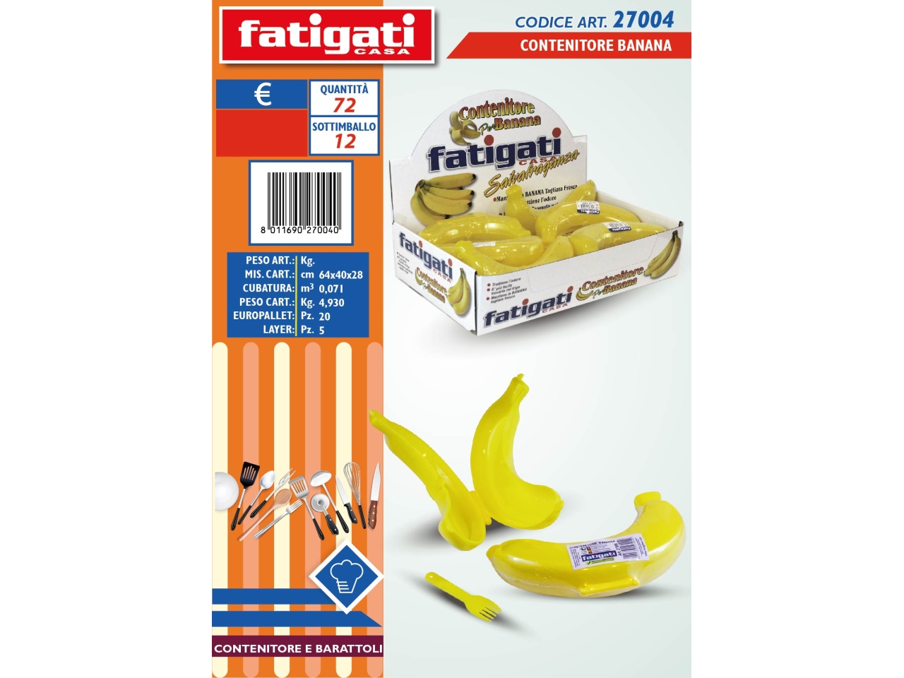 CONTENITORE BANANA 27004