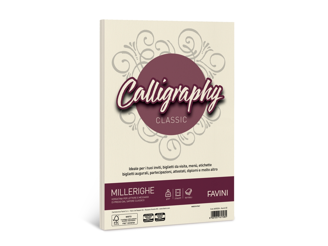 CART.MILLE RIGHE A4 AVORIO 200gr A69Q32 CART.MILLE RIGHE A4 AVORIO 200gr A69Q32