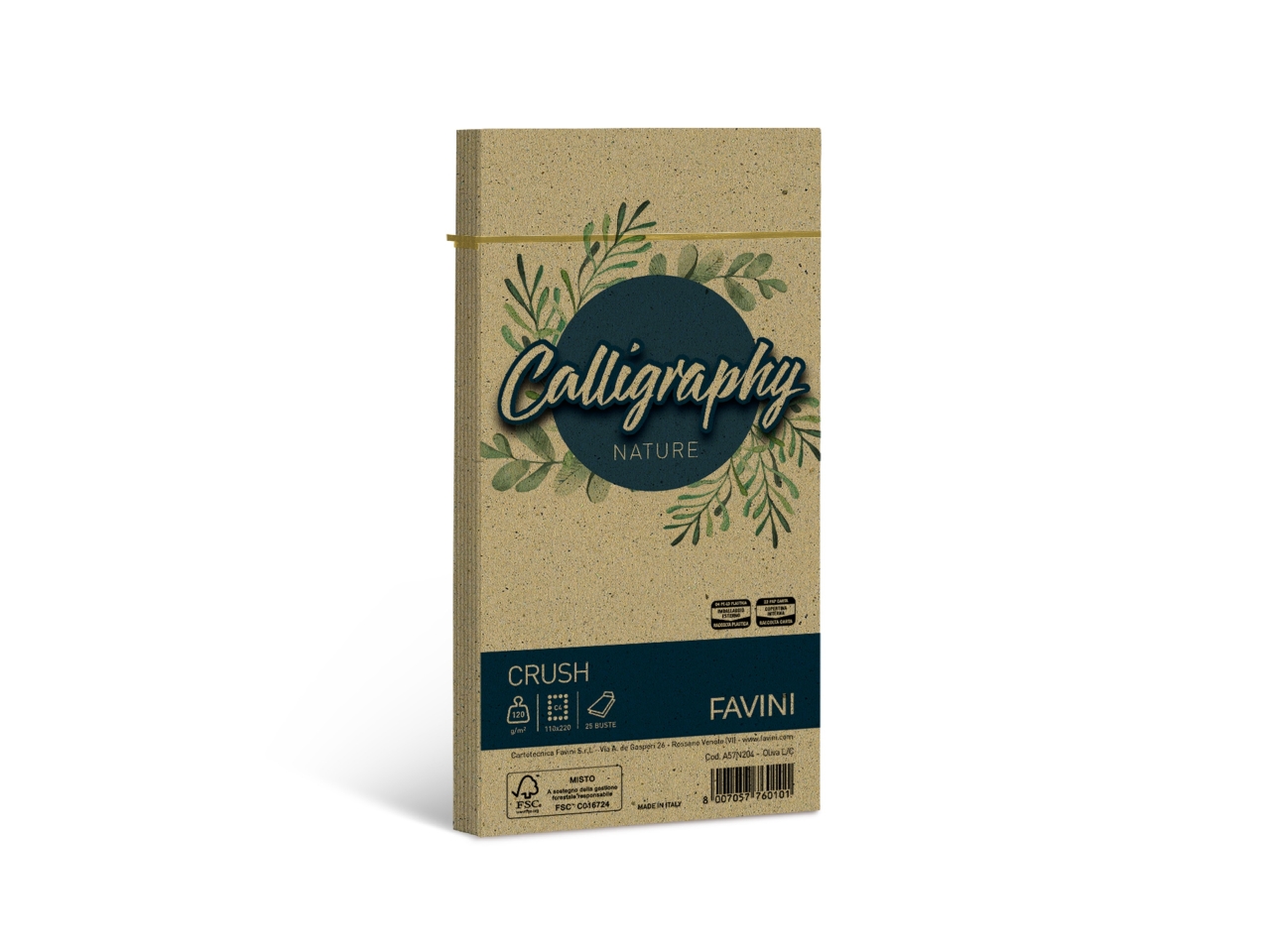 BUSTA CALLIGR.11X22CMOLIVA 25PZ A57N204 BUSTA CALLIGR.11X22CMOLIVA 25PZ A57N204