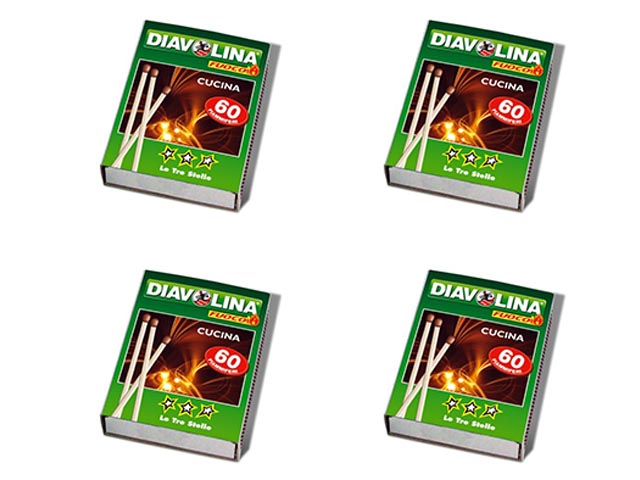 FACCO FIAMMIFERI  CUCINA 4pz 16500