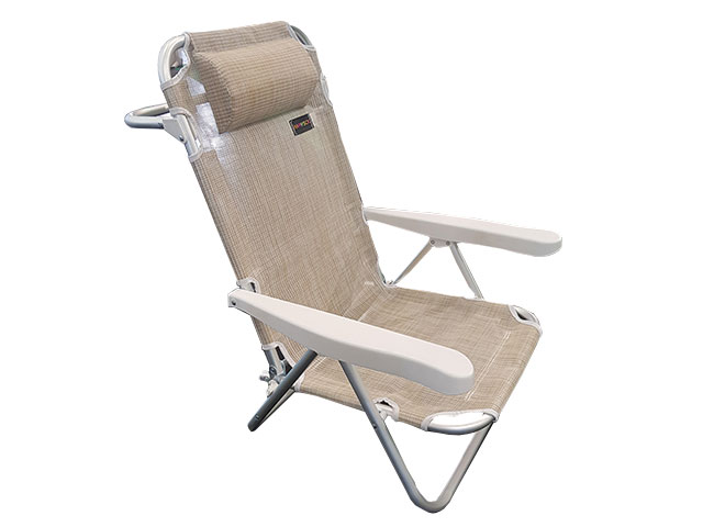 SPIAGGINA 61x61x78cm TEXTILENE ALL.ECRU HU-120