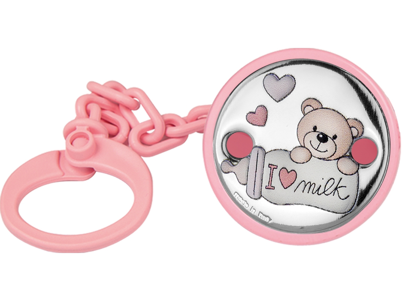 PINZA CIUCCIO I LOVE MILK ROSA AE3100/R PINZA CIUCCIO I LOVE MILK ROSA AE3100/R