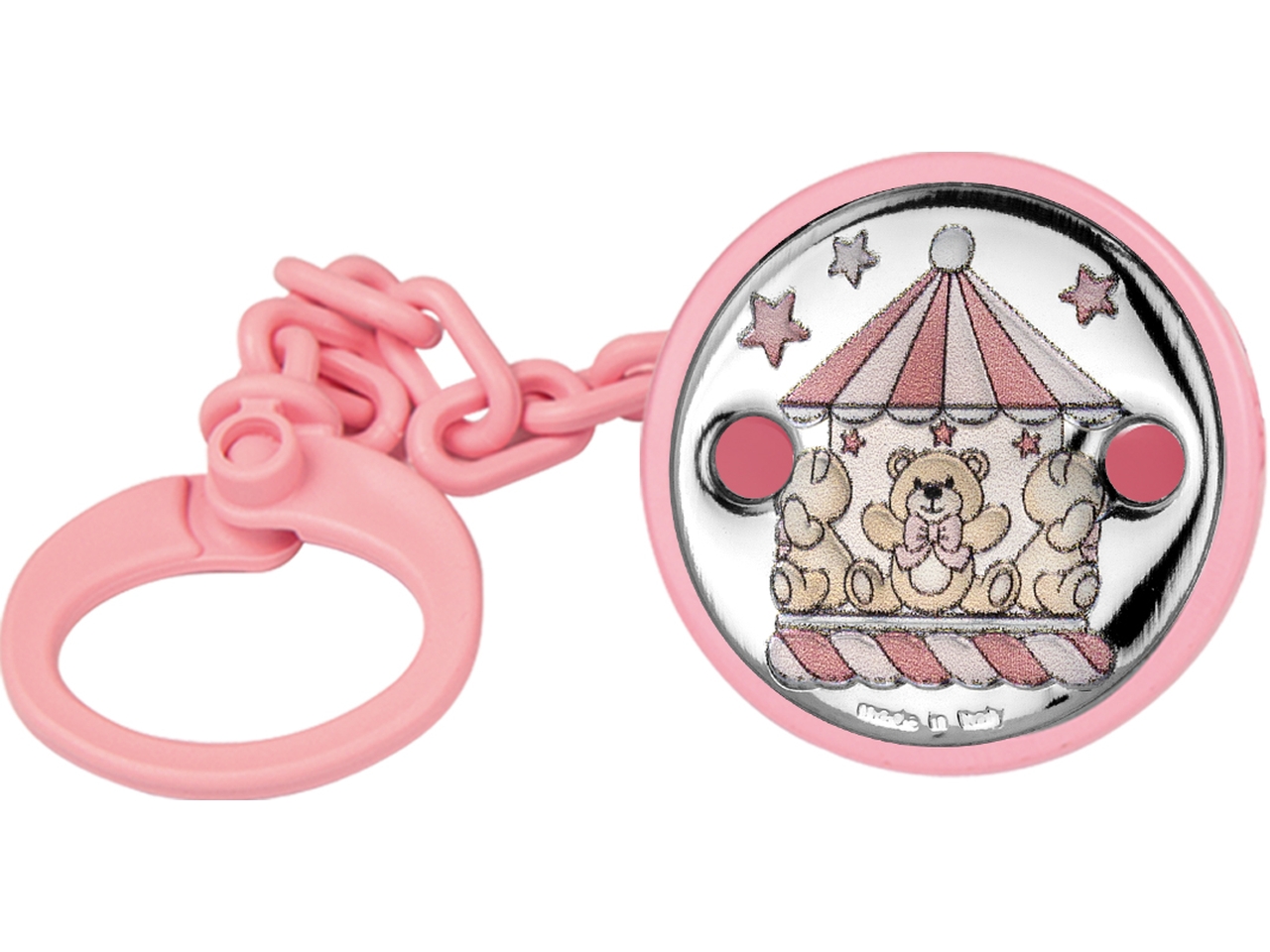 PINZA CIUCCIO GIOSTRINA ROSA AE3221/R PINZA CIUCCIO GIOSTRINA ROSA AE3221/R