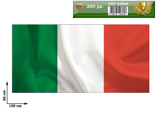 BANDIERA TRICOLORE 90x150cm