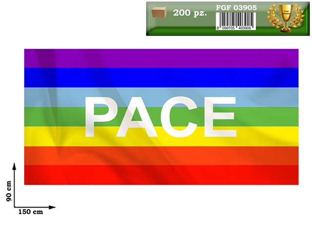 BANDIERA DELLA PACE 90x150cm