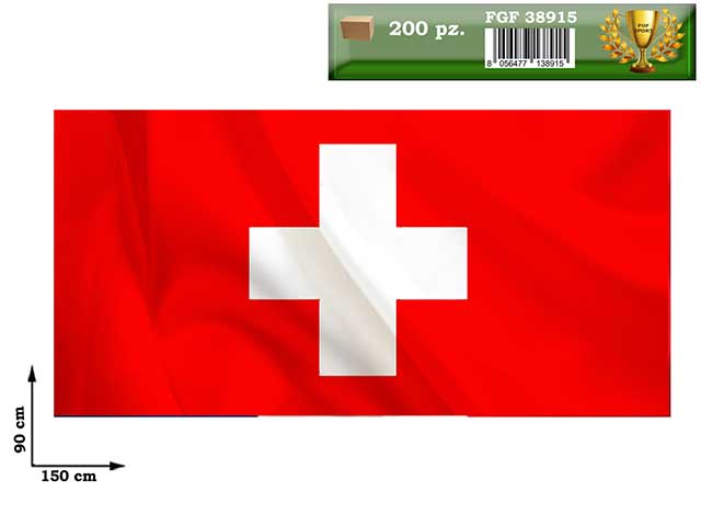 BANDIERA SVIZZERA 90x150cm