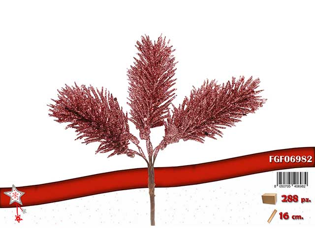 FIORE 16cm GLITTERATO ROSA