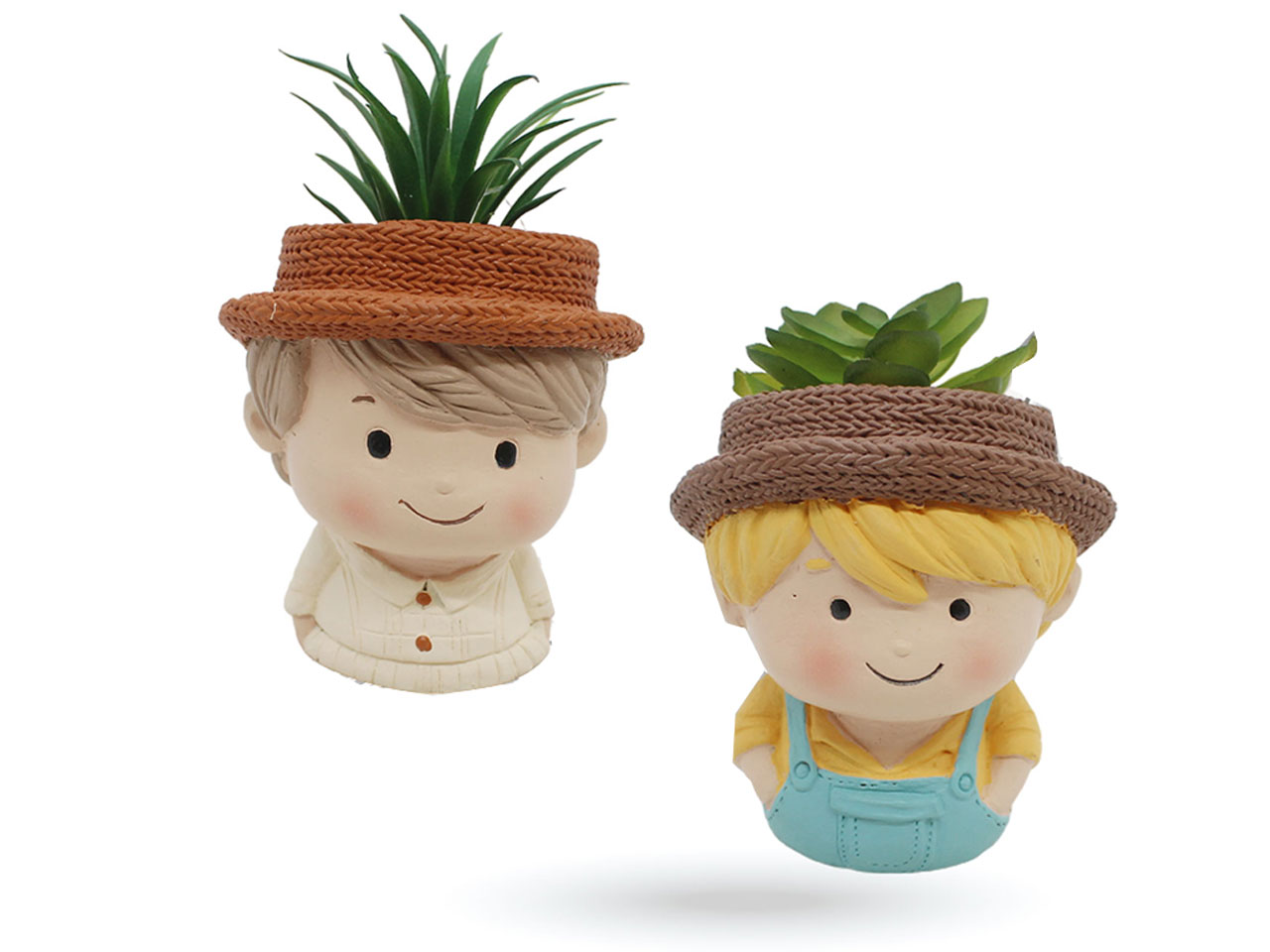 VASO IN CERAMICACON PIANTINA ASSORTITE VASO IN CERAMICACON PIANTINA ASSORTITE