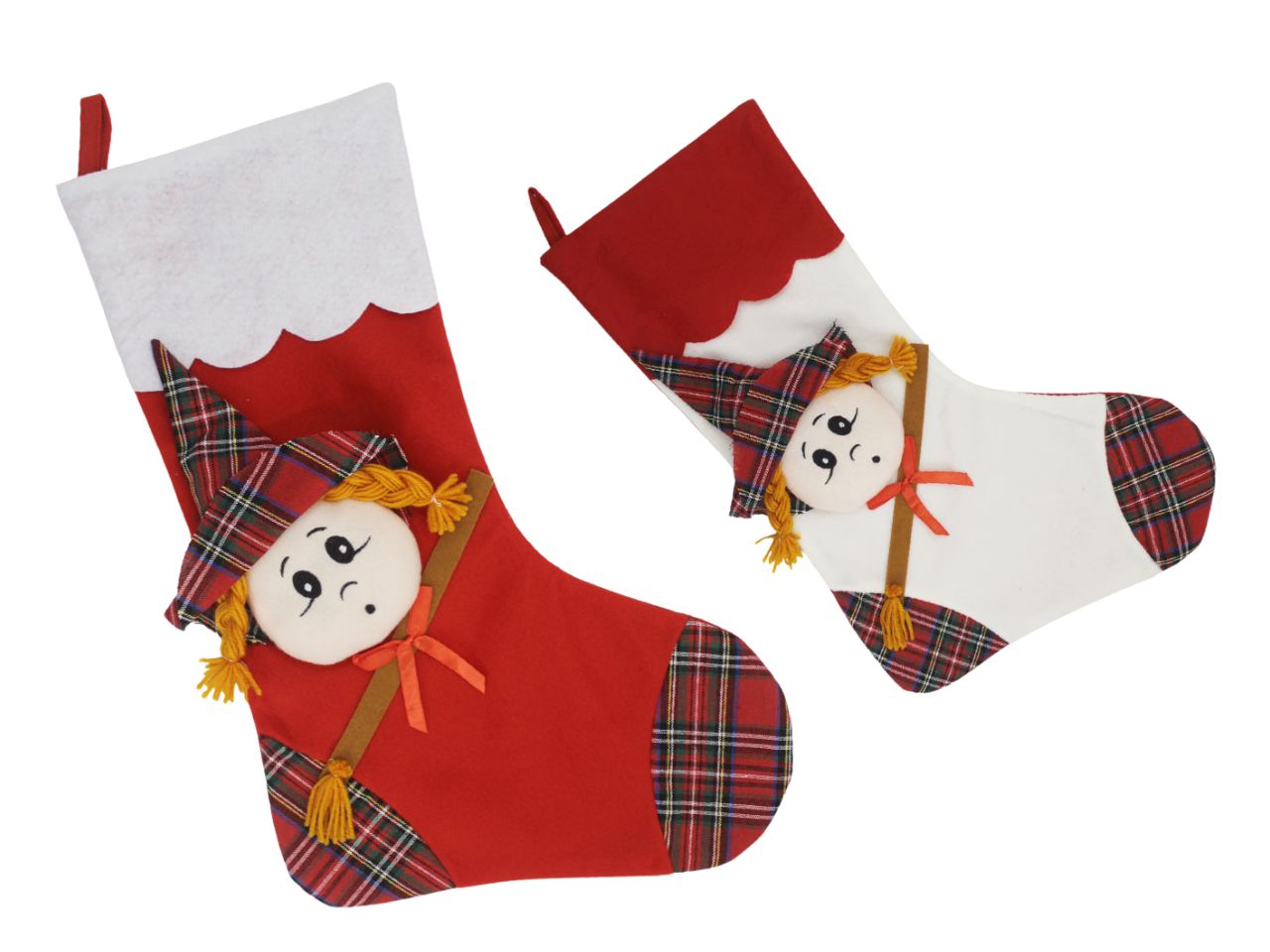CALZA IN TESSUTO CON BEFANA 55CM ASS