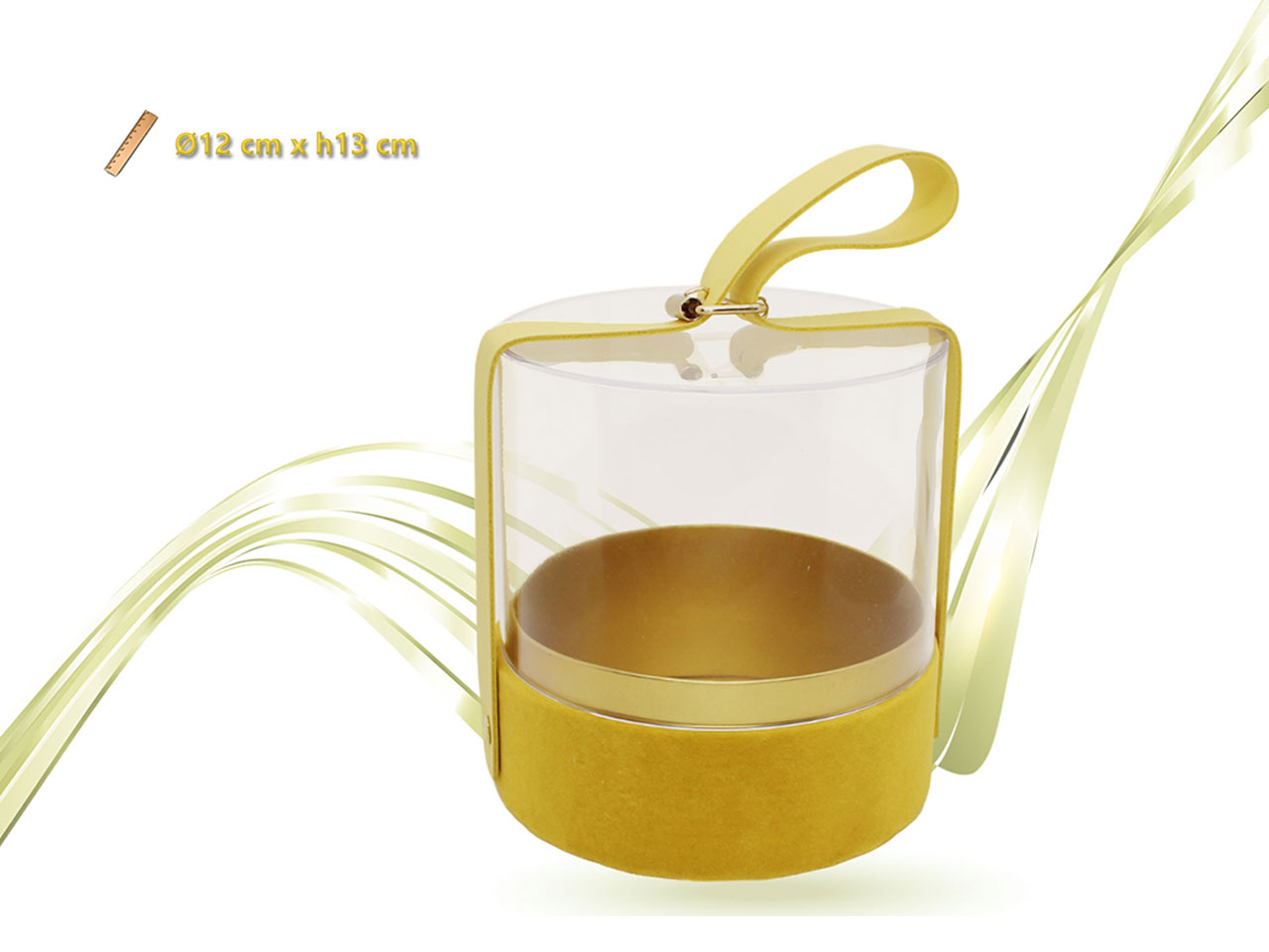 SCATOLA PLAST. TESSUTO 12X12X13 GIALLO SCATOLA PLAST. TESSUTO 12X12X13 GIALLO