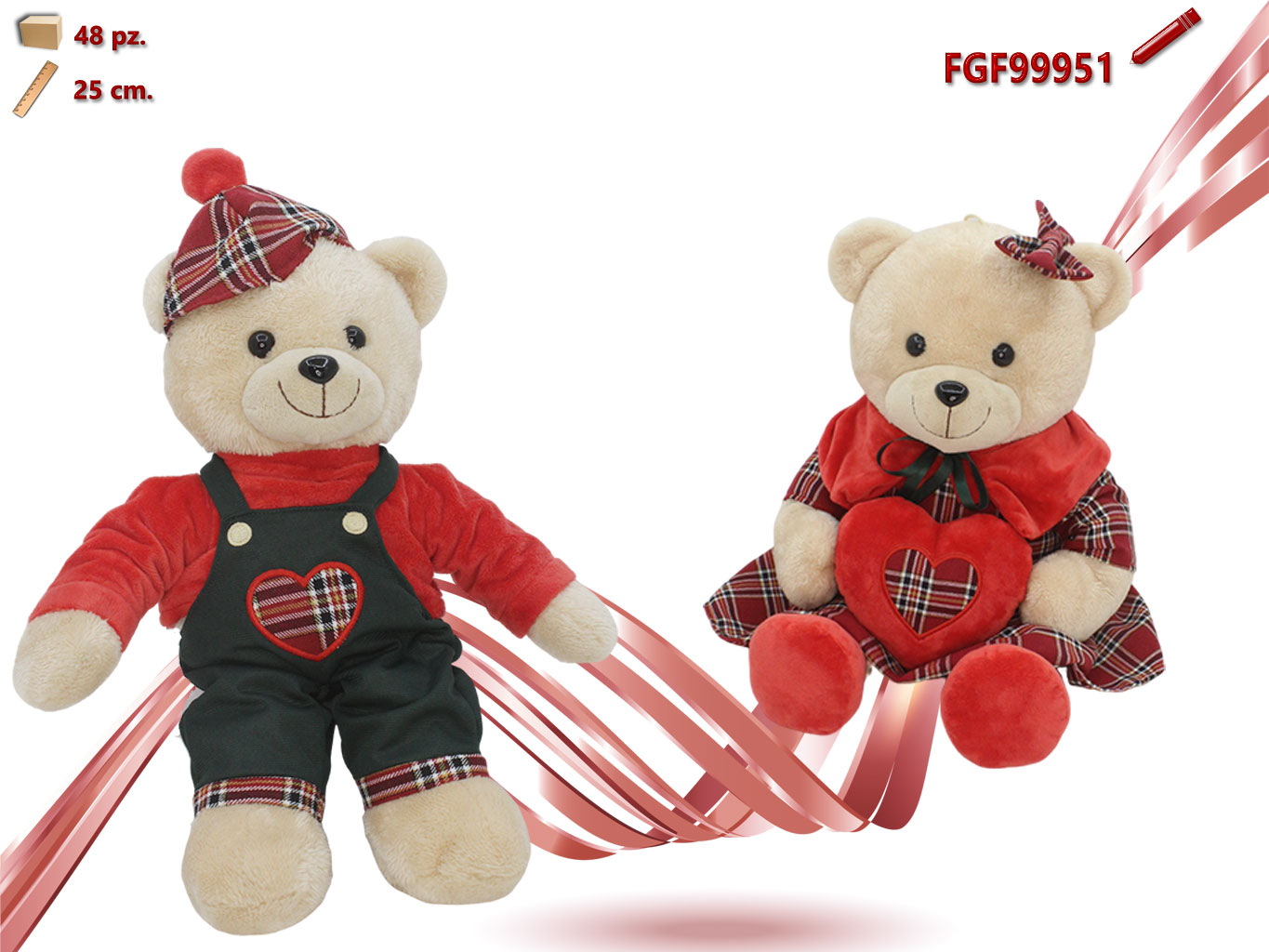 PELUCHE ORSO 25CM CON VESTITO ASS. 99951 PELUCHE ORSO 25CM CON VESTITO ASS. 99951