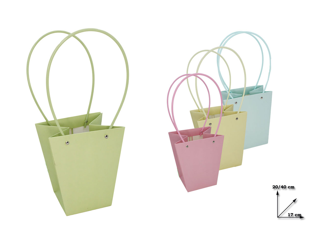 SHOPPER CARTA 17X20X40CM ASS.