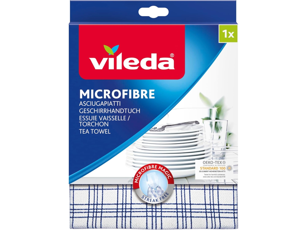 VILEDA ASCIUGAPIATTI MICROFIBRA 141293