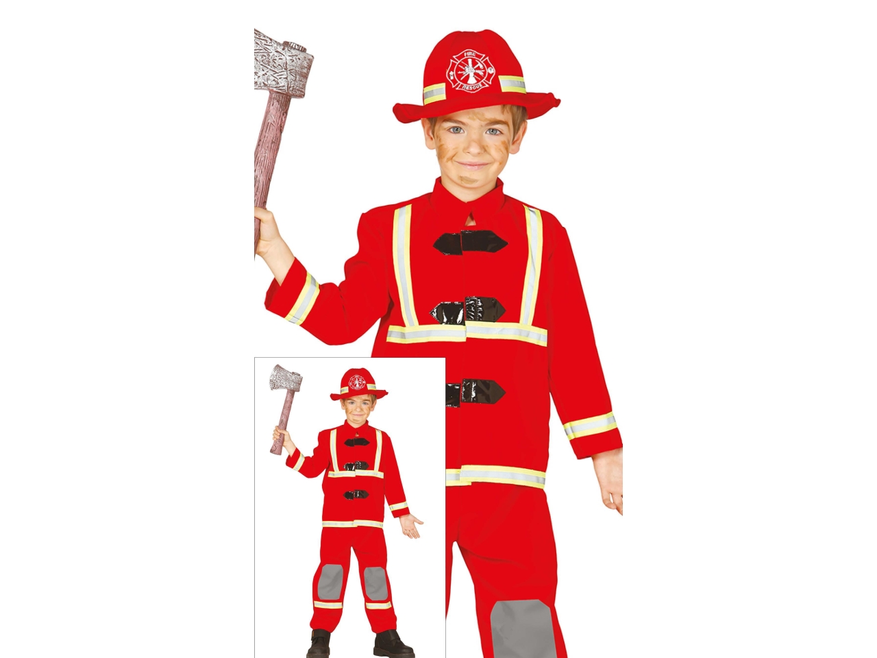 COSTUME POMPIERE 7-9 ANNI 83356