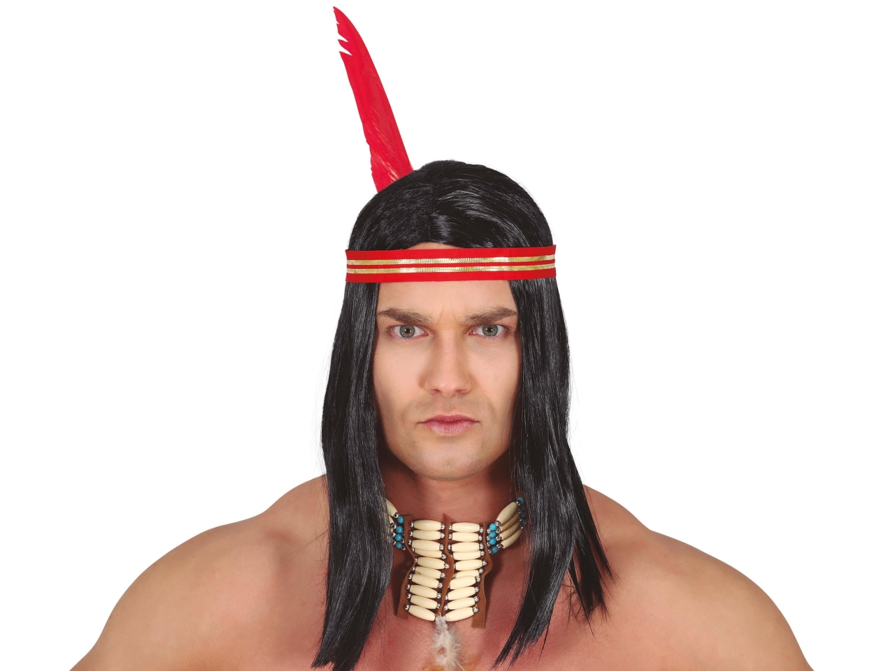 PARRUCCA DA INDIANO CON NASTRO E P 4167