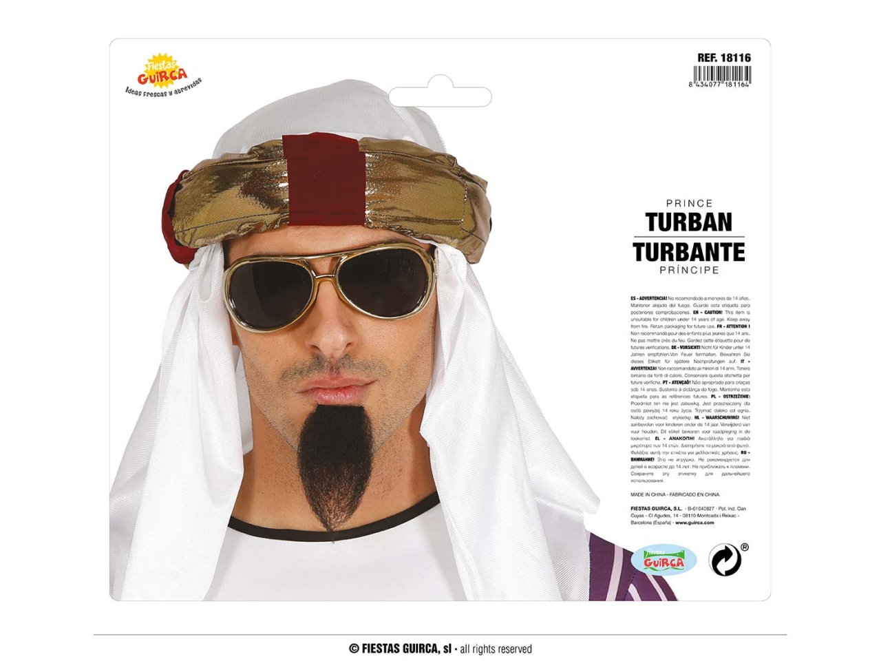 TURBANTE PRINCIPE DEL DESERTO 18116