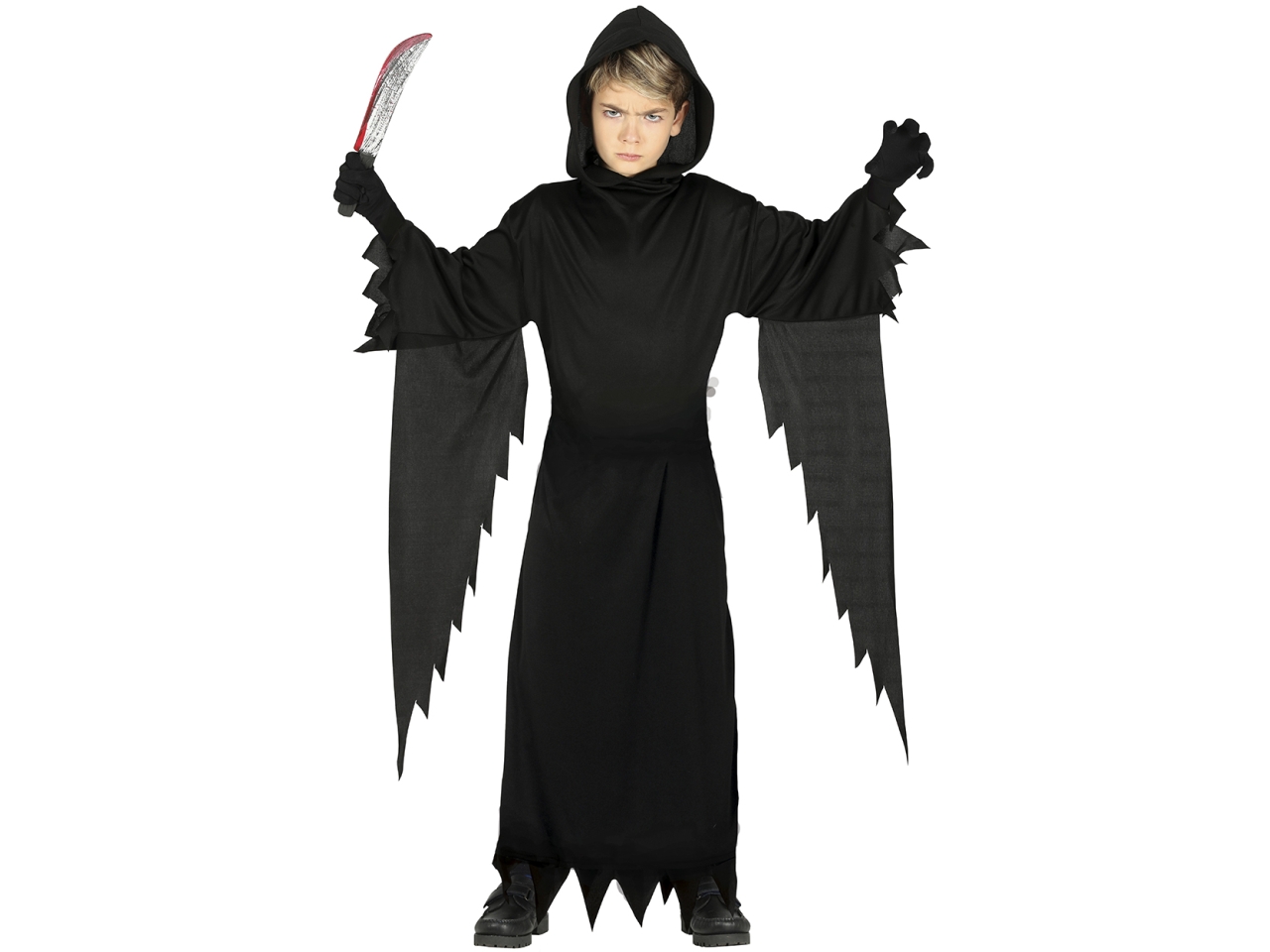COSTUME ASSASSINO NERO 7/9 ANNI 81692