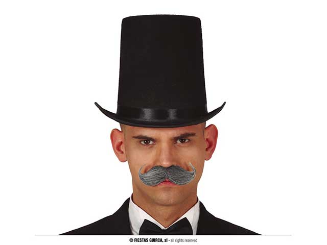 CAPPELLO CILINDRO ALTO 20CM FELTRO NERO 13838 CAPPELLO CILINDRO ALTO 20CM FELTRO NERO 13838