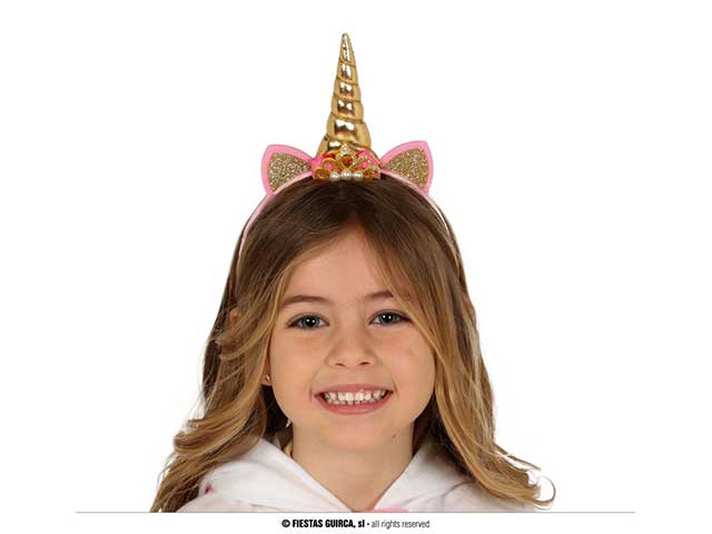 DIADEMA DA UNICORNO ORO PER BAMBI 13050 DIADEMA DA UNICORNO ORO PER BAMBI 13050