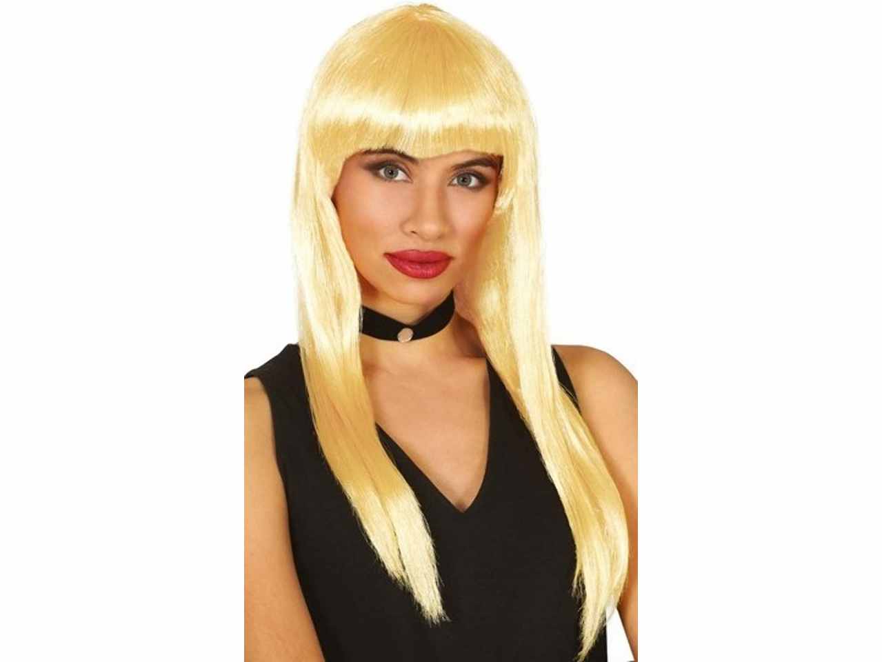 PARRUCCA LUNGA LISCIA CON FRANGIA BIONDA 4463