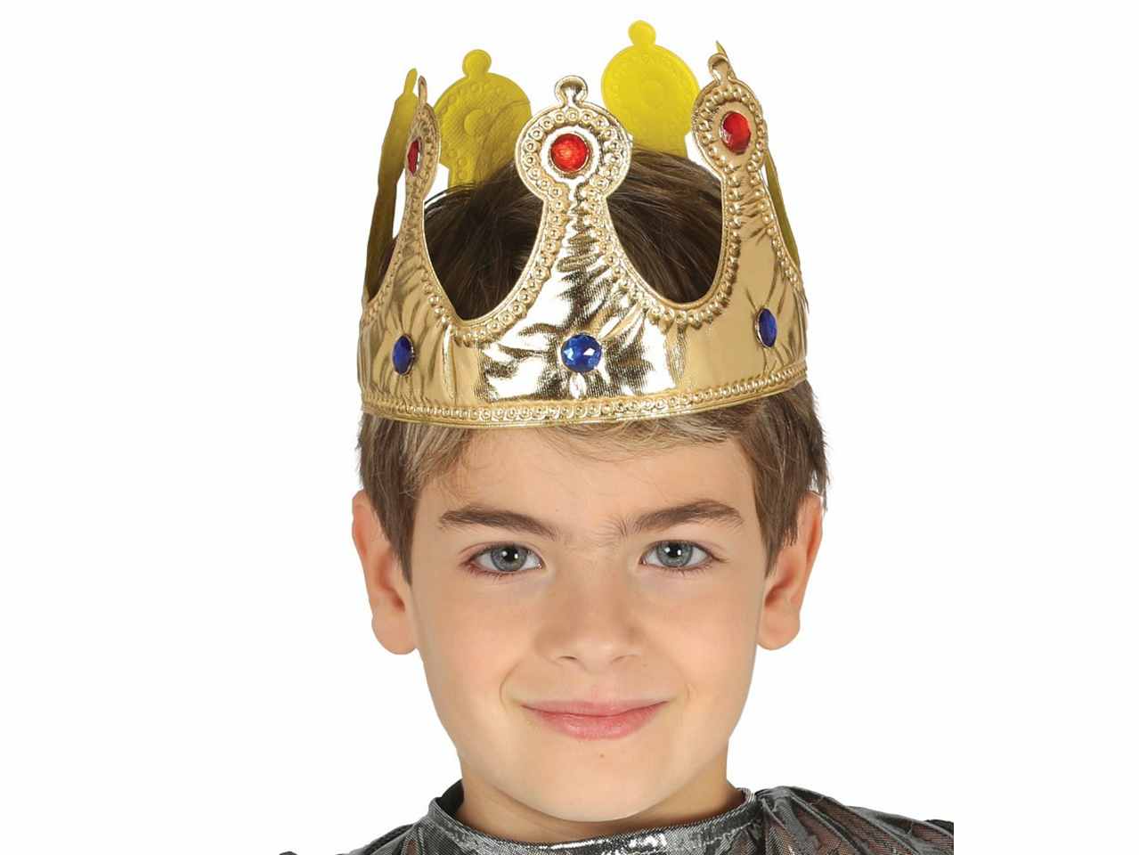 CORONA RE BAMBINO IN TESSUTO corbimbo