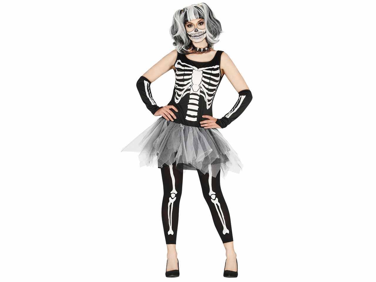 COSTUME DA SCHELETRO TUT DONN tutuskel