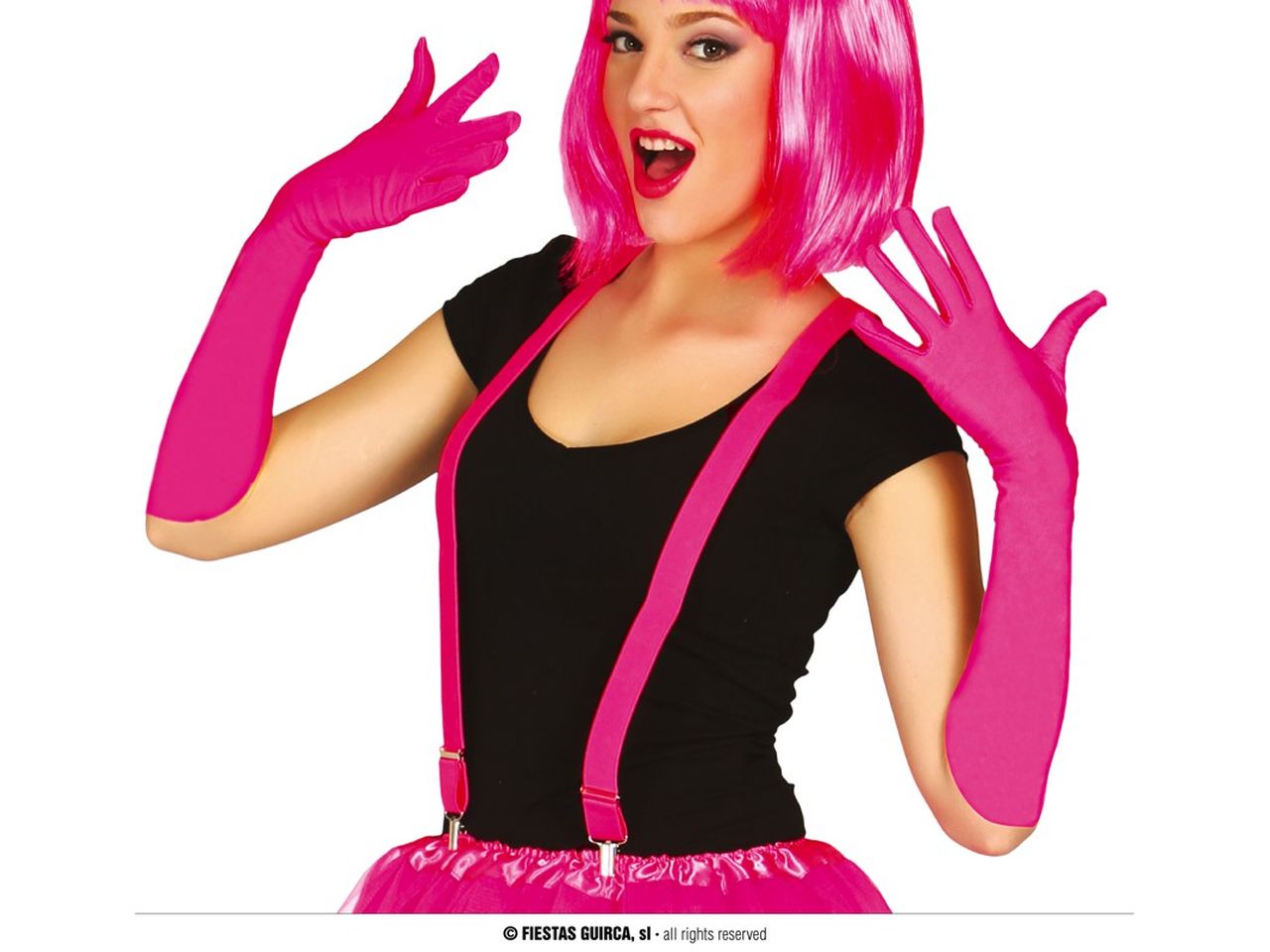 BRETELLE COLORE ROSA FLUO 18494