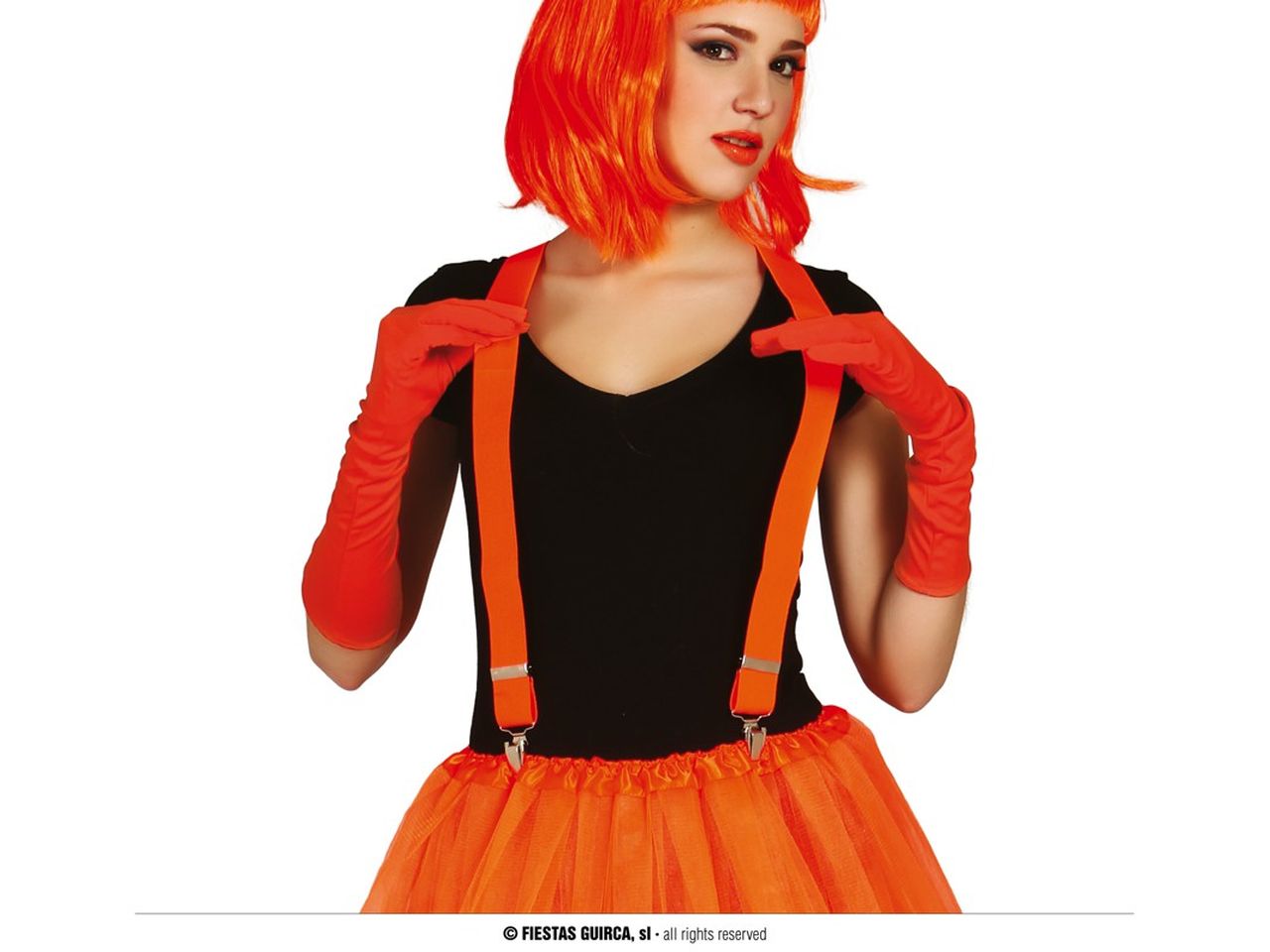 BRETELLE COLORE ARANCIONE FLUO 18495