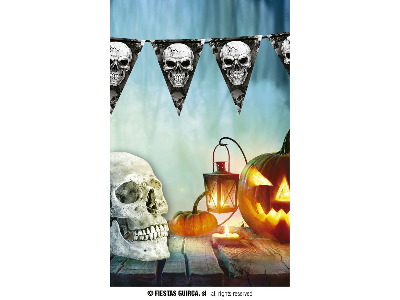 FESTONE CON BANDIERINE DECORO TES 24714