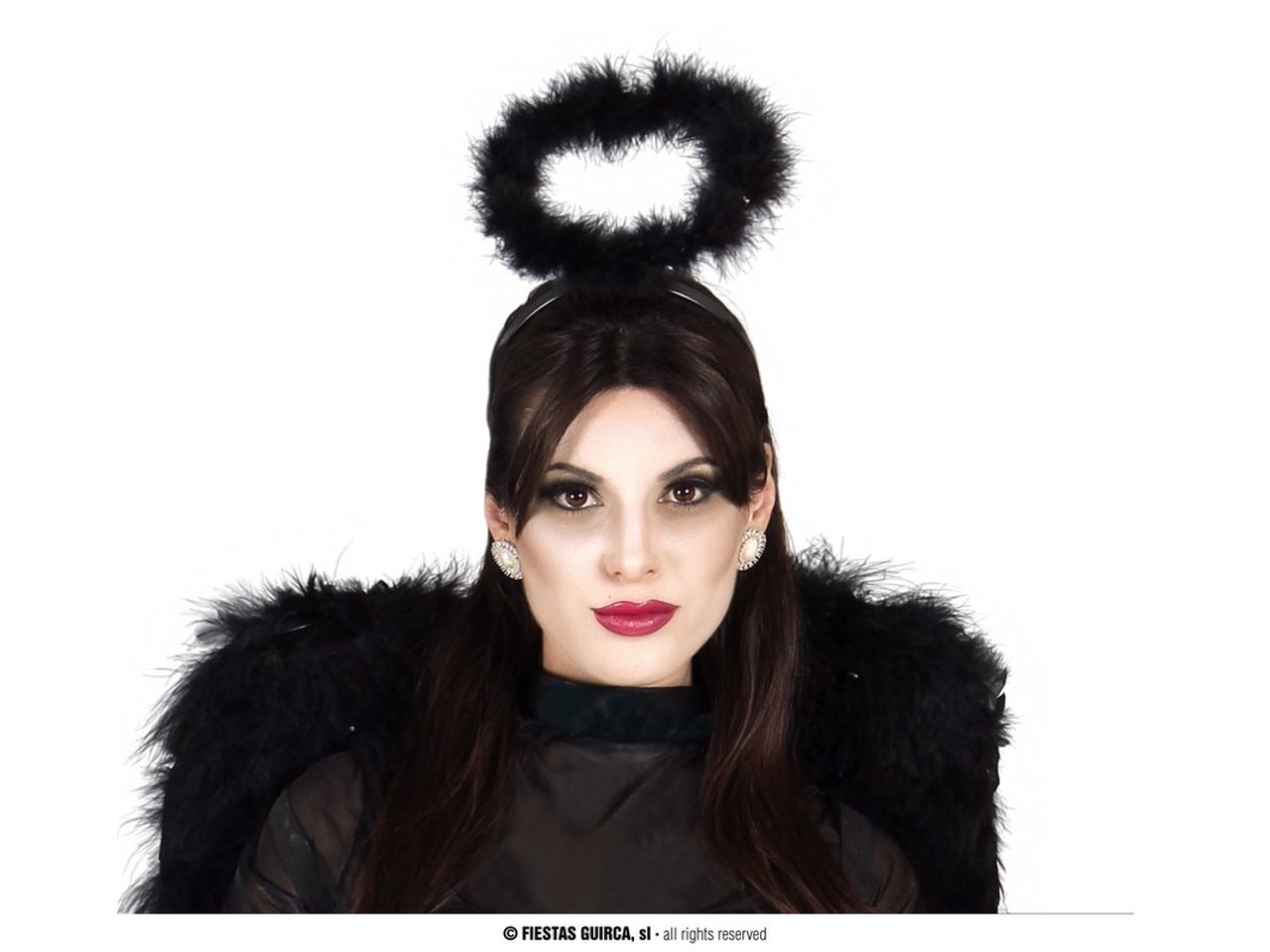 CERCHIETTO DIADEMA ANGELO NERO 19608 CERCHIETTO DIADEMA ANGELO NERO 19608